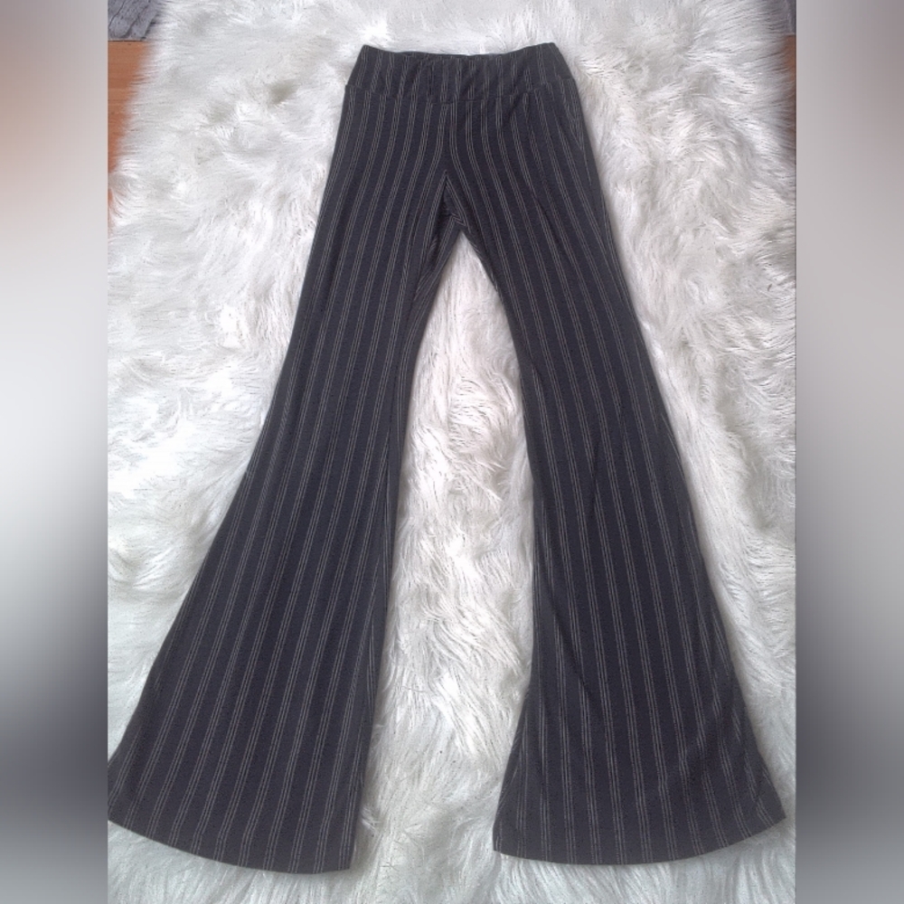 No Boundaries Striped Flare Pants Size S
